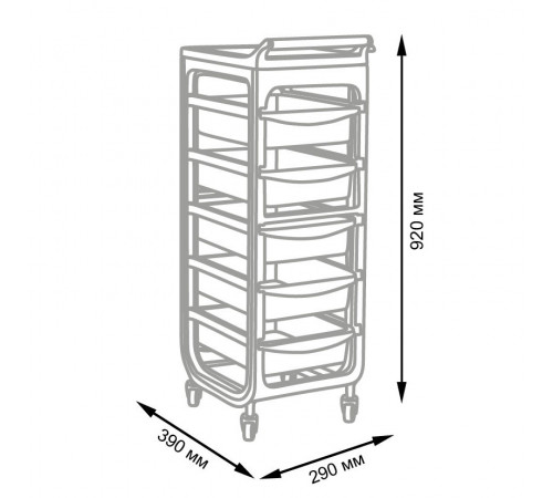 Тележка парикмахерская Т-15