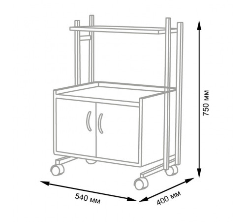 Косметологическая тележка МД-108