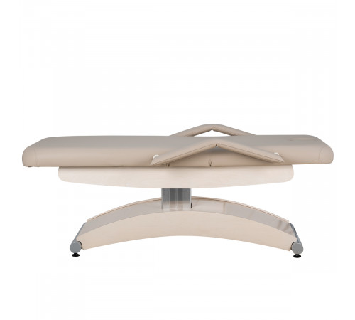 Косметологическая кушетка Аврора, светлый каркас, 3 мотора