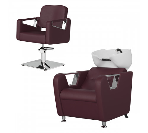 Парикмахерский комплект Бруно (кресло+мойка)