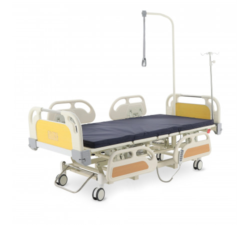 Кровать реанимационная электрическая (5 функций) (МЕ-4019Н-00) с выдвижным ложементом и растоматом CPR+аккумулятор с растоматом