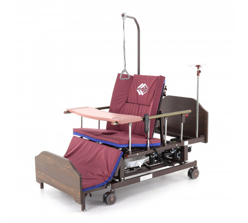 Кровать электрическая DB-11А (МЕ-5228Н-12) ЛДСП Венге с боковым переворачиванием, туалетным устройством и функцией «кардиокресло»