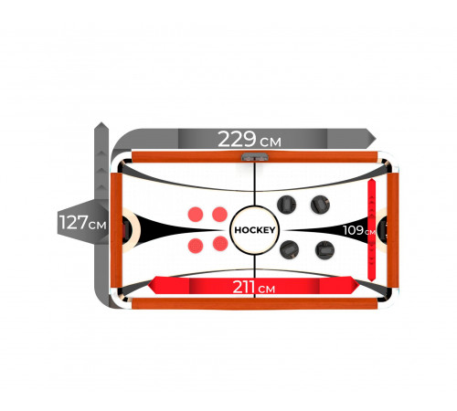 Игровой стол - аэрохоккей DFC BENEDOR