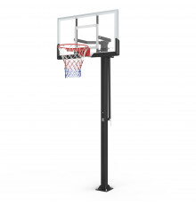 Баскетбольная стойка стационарная UNIX Line B-Stand-TG 54"x32" R45 H230-305 см