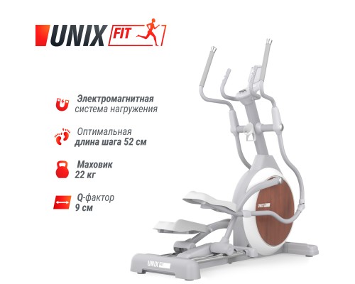 Эллиптический тренажер UNIX Fit MV-850 (Auto Incline) Wood