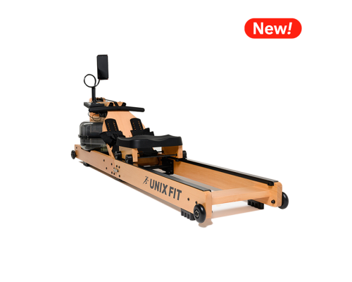 Гребной тренажер UNIX Fit Wood Rower Light