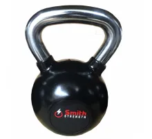 Стальная обрезиненная гиря Smith DB087-28 со стальной рукояткой, Размер: 28кг