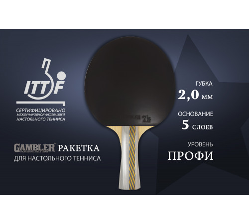 Ракетка Gambler 4 STAR (коническая)