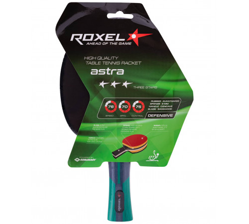 Ракетка для настольного тенниса 3* Astra, коническая