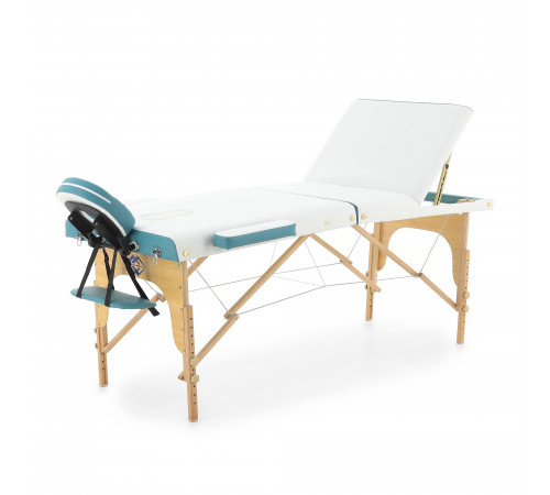 Массажный стол складной деревянный  JF-AY01 3-х секционный (светлая рама)