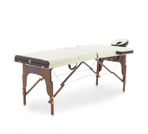 Массажный стол складной деревянный  JF-AY01 3-х секционный (темная рама)