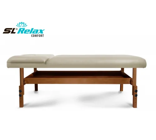 Массажный стол Relax Comfort бежевая кожа