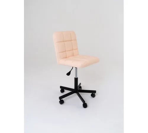 Стул мастера со спинкой на колесах, металл Ирис 
