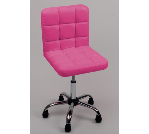 Стул мастера со спинкой хром на колесах Ирис