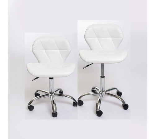 Стул ракушка хром колеса