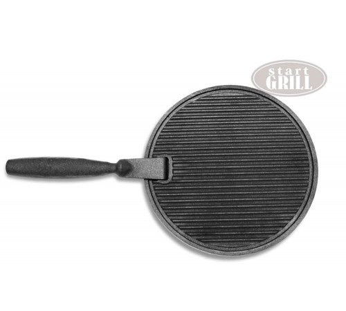 Сковорода чугунная круглая с ручкой